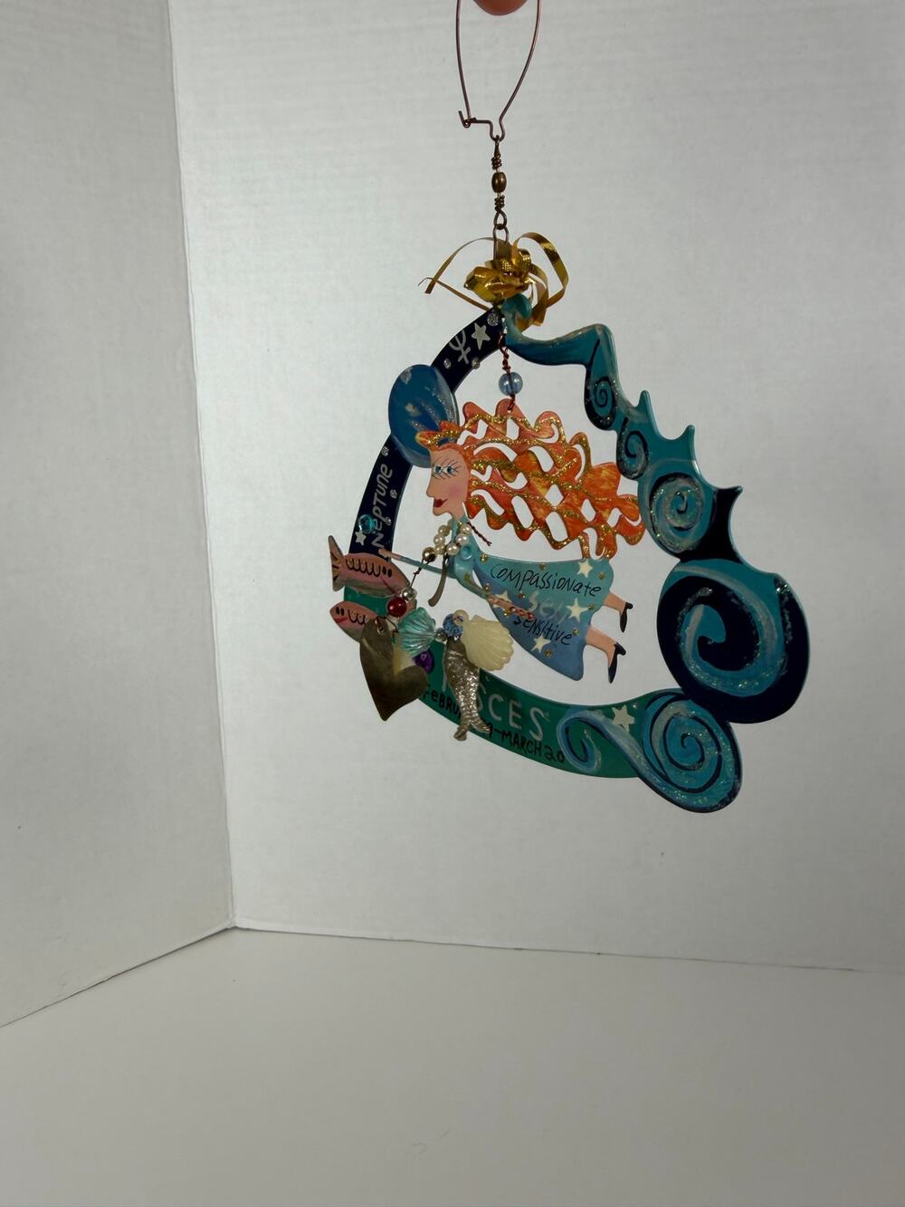 Karen Rossi for Silvestri "Fanciful Flights" Zodiac Ornament featuring Pisces